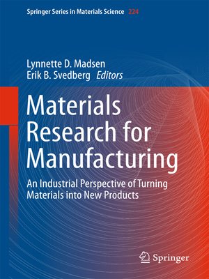 cover image of Materials Research for Manufacturing